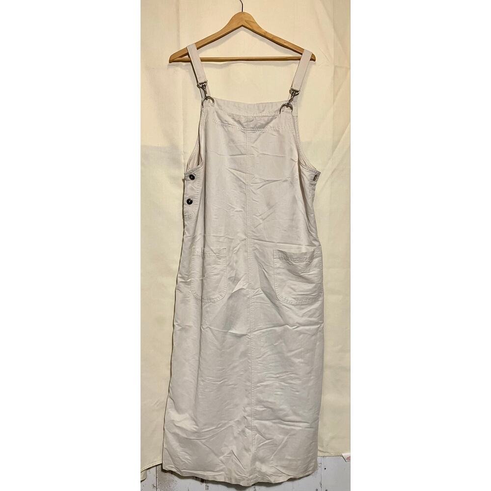 Christopher & Banks Cream Overall Dress Woman’s Size XL.
